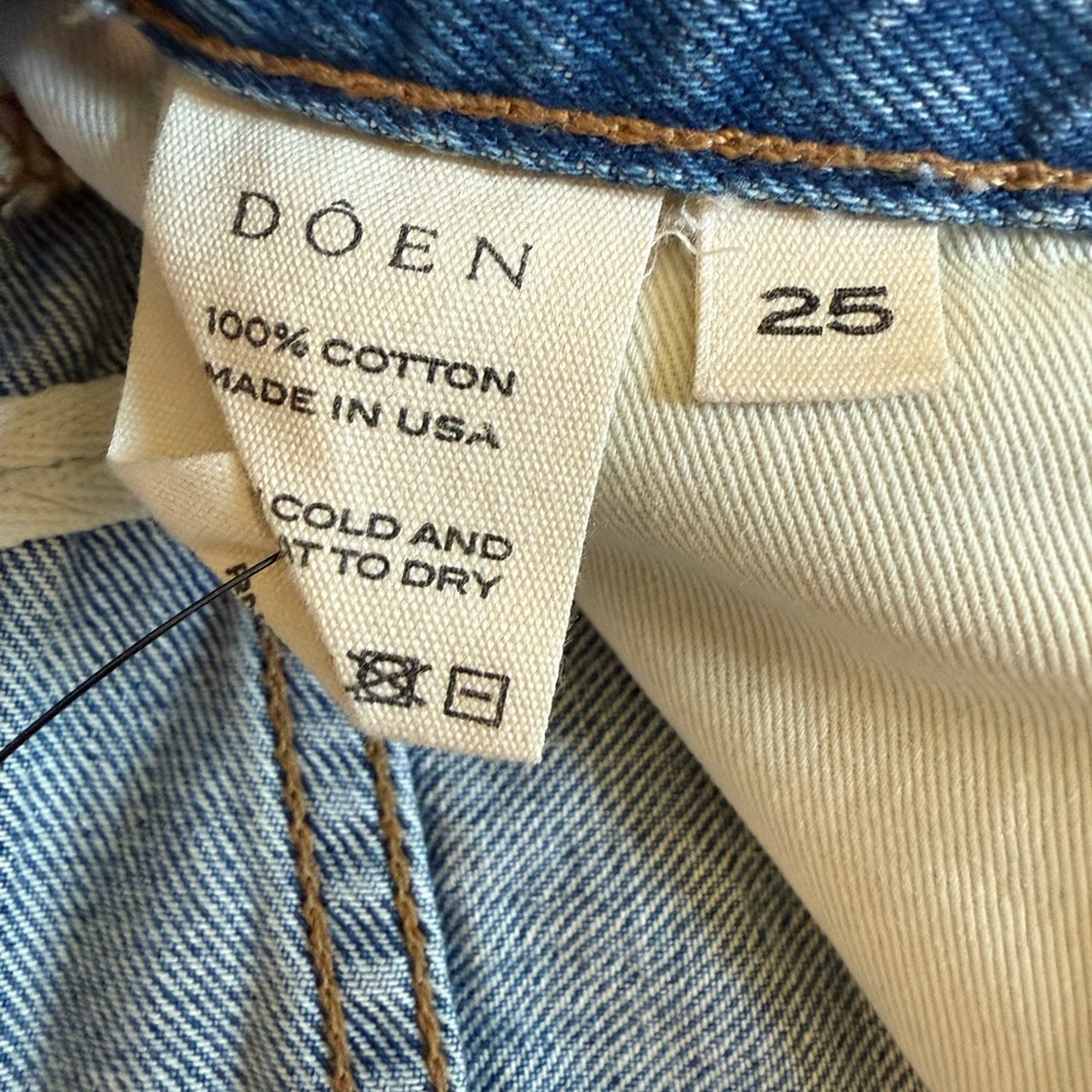 DOEN Enid Classic Blue Jean Shorts Size 25 - Picture 5 of 6